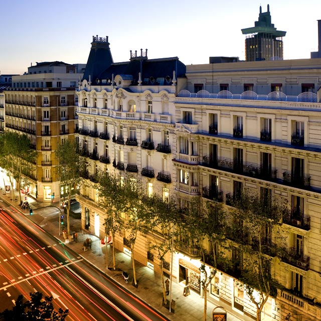 Calle de Serrano in the Salamanca district, Madrid