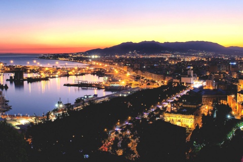 Vistas desde Málaga