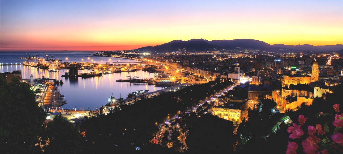 Vistas desde Málaga