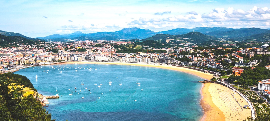 Veduta generale di Donostia-San Sebastián