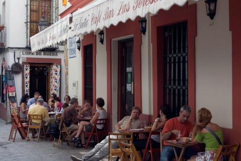 Dehors nel quartiere di Santa Cruz, Siviglia