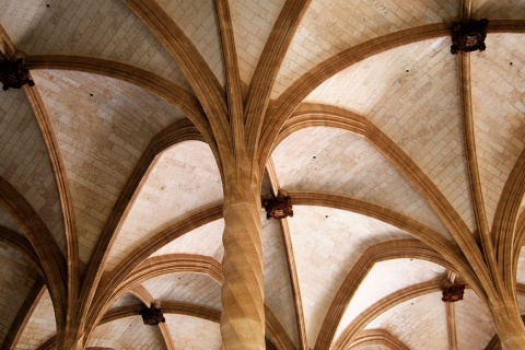 Detalle del interior de la Lonja de Palma