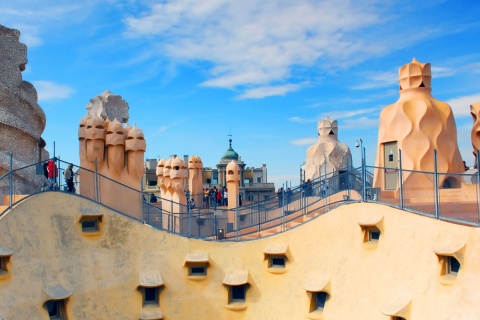 Dach der Casa Milà, Barcelona