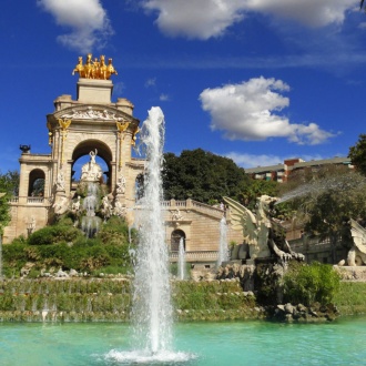 Cascada en la Parque de la Ciudadela, Barcelona