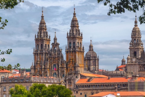 Vista general de la Catedral de Santiago de Compostela