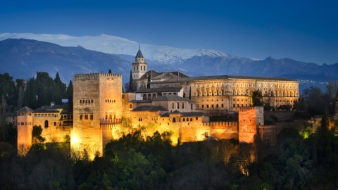 L’Alhambra de nuit 