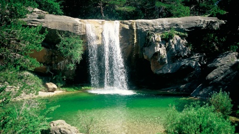 Queda d’água em Sierra Guara