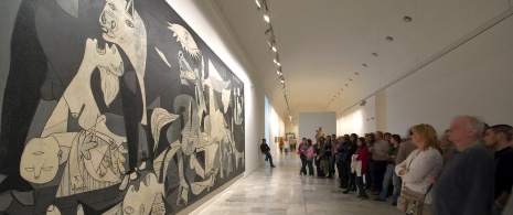 Tableau du guernica au musée Reina Sofía