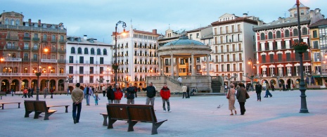 Plaza del Castillo de Pampelune