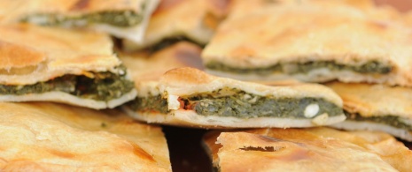 Artisanal vegetable empanada, Menorca 