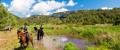 Ausritt zu Pferd, Menorca