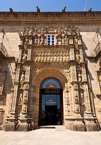 Hostal de los Reyes Católicos en Santiago de Compostela, Galicia