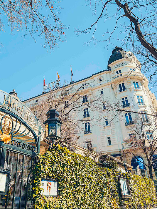 Hotel Ritz en Madrid