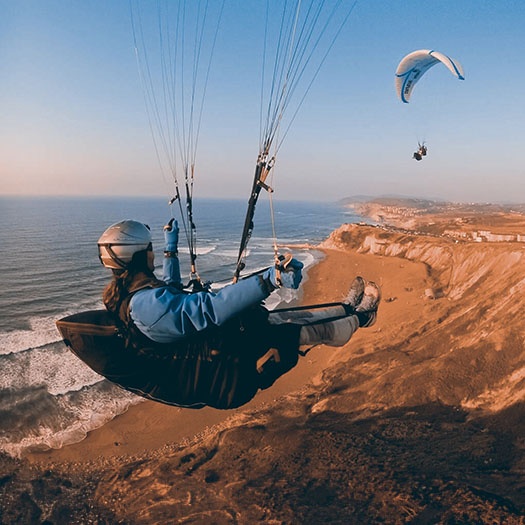 Parapente en el País Vasco, España