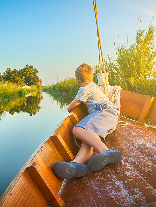 Tourist at La Albufera, Valencia