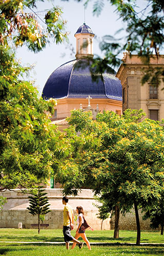 Turia Gardens in Valencia