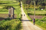 Pilgrims on the Camino de Santiago to Fisterra and Muxía