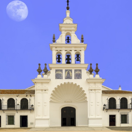 Wallfahrtskirche El Rocío in Almonte (Huelva, Andalusien)