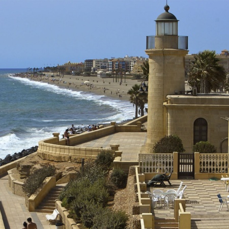 Burg von Santa Ana in Roquetas de Mar (Almería, Andalusien)