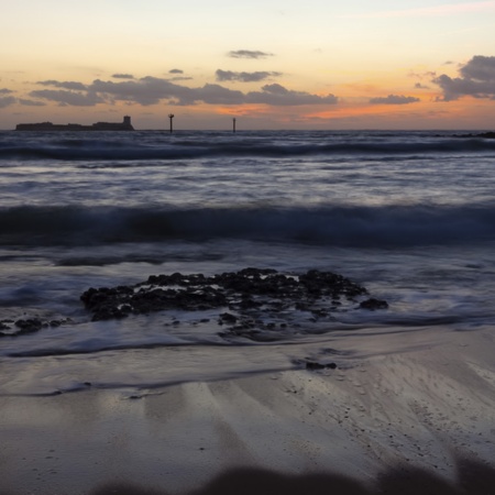 Strand in Chiclana de la Frontera (Cádiz, Andalusien)