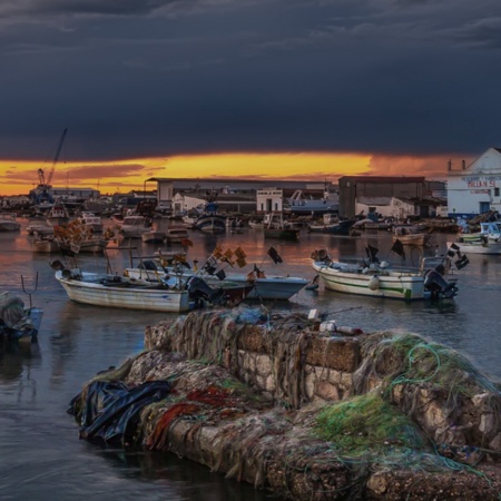 "Port de pêche à Isla Cristina, dans la province de Huelva (Andalousie) "