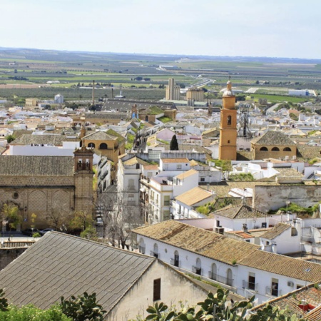 Panoramablick auf Osuna in der Provinz Sevilla (Andalusien)