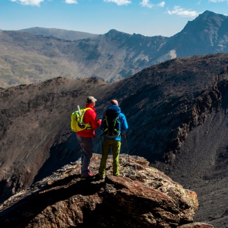 Tourists in Sierra Nevada