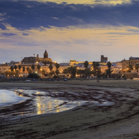 "Strand El Rompidillo in Rota (Cádiz, Andalusien) "
