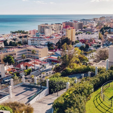 Vista de Torremolinos, em Málaga (Andaluzia)