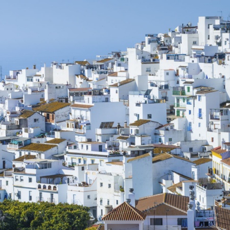 Panoramablick auf Torrox in Málaga (Andalusien)