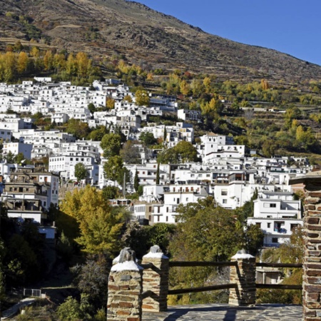 Imagem panorâmica de Trevélez (Granada, Andaluzia)