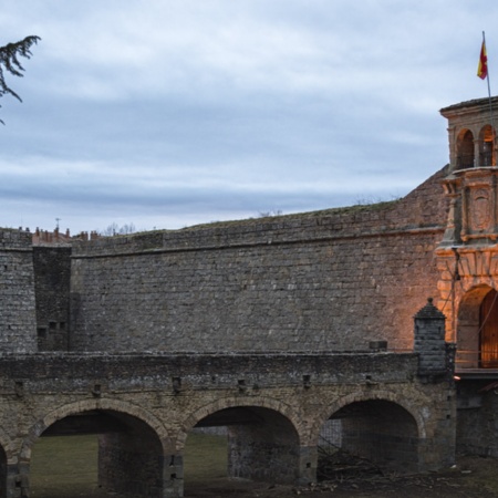 Entrée de la citadelle de Jaca (province de Huesca, Aragon)