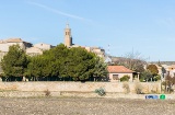 Panoramic view of Fuendetodos in Zaragoza (Aragon)