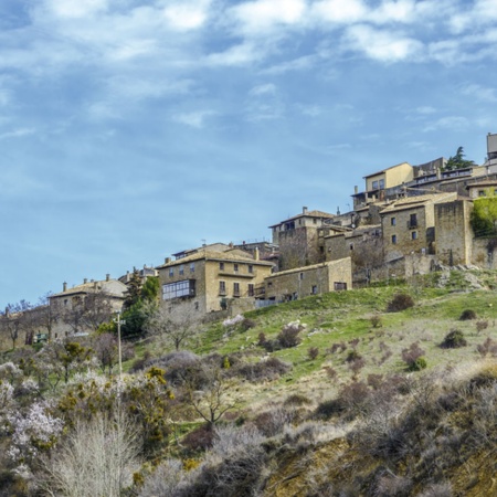 Imagem panorâmica de Sos del Rey Católico, na província de Zaragoza (Aragón)