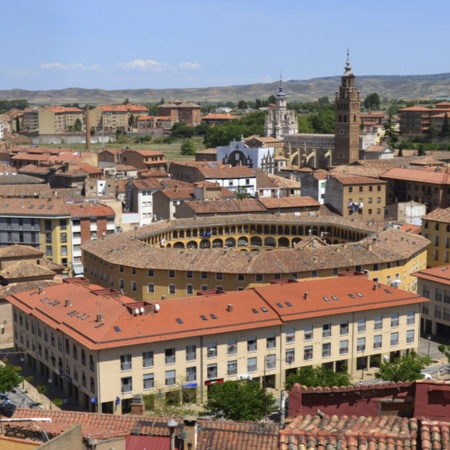 Gesamtansicht von Tarazona, Saragossa (Aragonien)