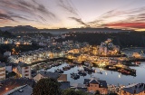 Vue de Luarca, dans les Asturies