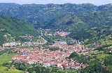 View of Pola de Laviana, Asturias