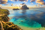 A cove on the island of Ibiza (Balearic Islands)