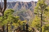 Belvedere La Cumbrecita. Parco Nazionale della Caldera de Taburiente. La Palma