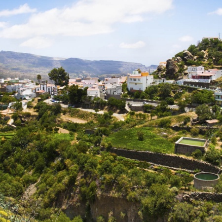 Panorámica de San Bartolomé de Tirajana, en la isla de Gran Canaria (Islas Canarias)