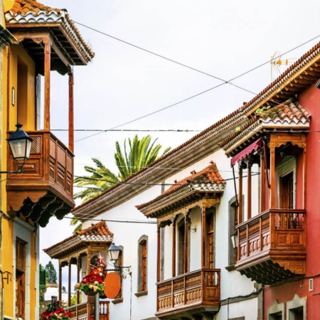 Ruas de Teror, na ilha de Gran Canaria (Ilhas Canárias)