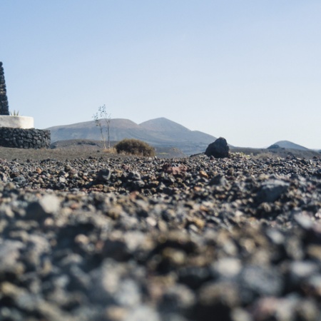 Arredores de Tías, na ilha de Lanzarote (Ilhas Canárias)