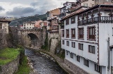 Vue de Potes, en Cantabrie