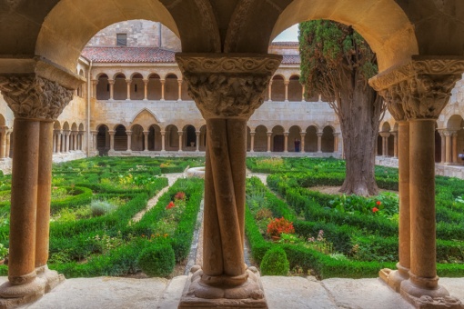 Visit the cloister at the Monastery of Santo Domingo de Silos, Castilla y Leon. 