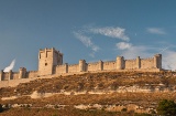 Panoramic view of Peñafiel Castle. Valladolid