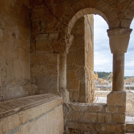 Vistas de San Esteban de Gormaz (Soria, Castilla y León) desde la iglesia románica de San Miguel