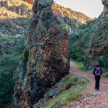 Hiker in Cabañeros National Park