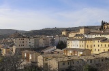 Panoramablick auf Pastrana in Guadalajara (Kastilien-La Mancha)