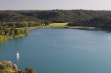 Panoramic view of the Ruidera Lagoons in Ciudad Real (Castilla-La Mancha)