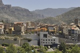 Vue panoramique de La Pobla de Segur, dans la province de Lleida (Catalogne)